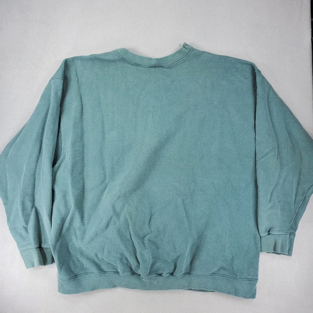 Nike Sweatshirt Men XXL Green Vintage 90s USA Made Embroidered Swoosh Crewneck
